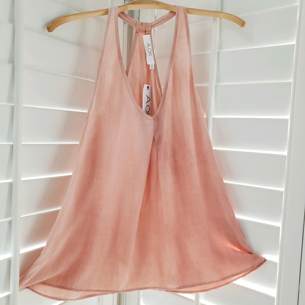 NEW Tie Dye A-line Racerback Tank Top sz S